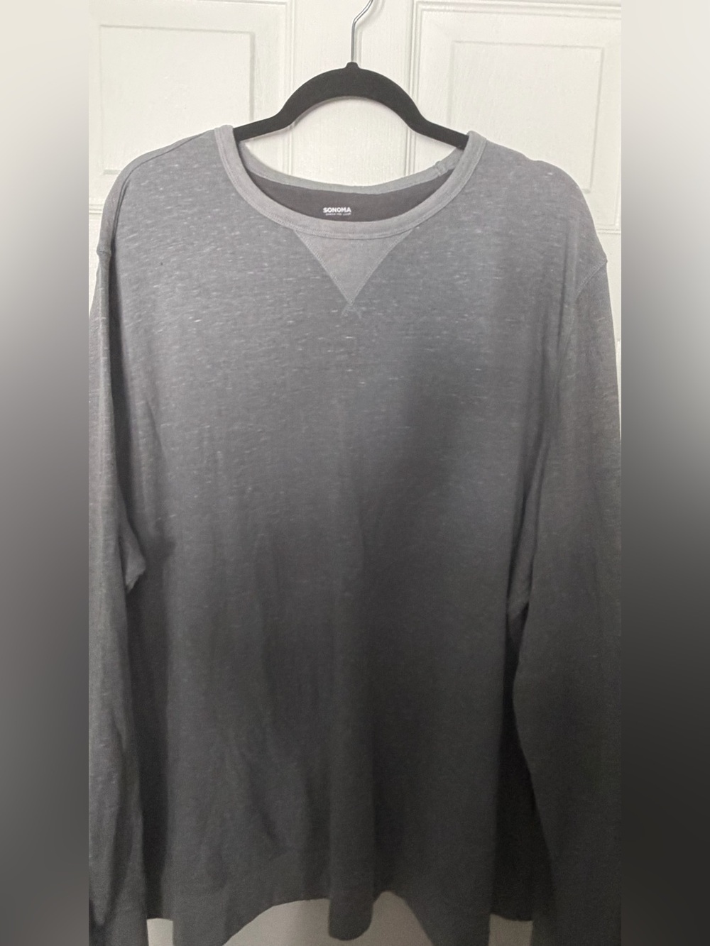 Sonoma Men's Gray Long-Sleeve Crewneck Pullover